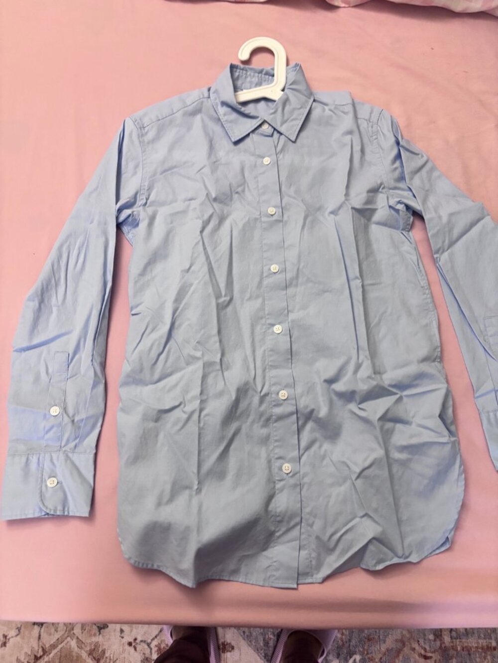 Uniqlo Blue Button Down Shirt XXS